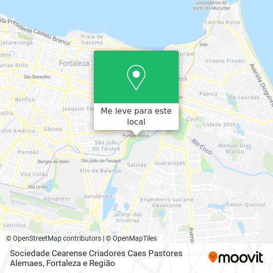 Sociedade Cearense Criadores Caes Pastores Alemaes mapa