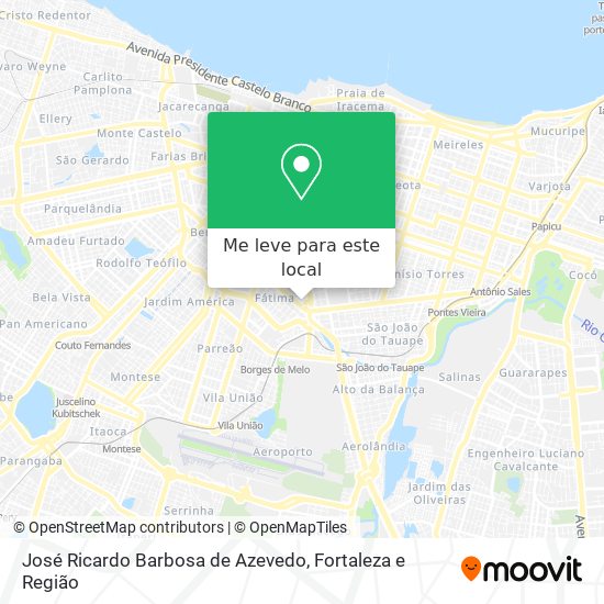 José Ricardo Barbosa de Azevedo mapa