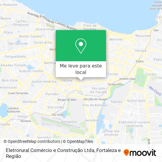 Eletrorural Comércio e Construção Ltda mapa