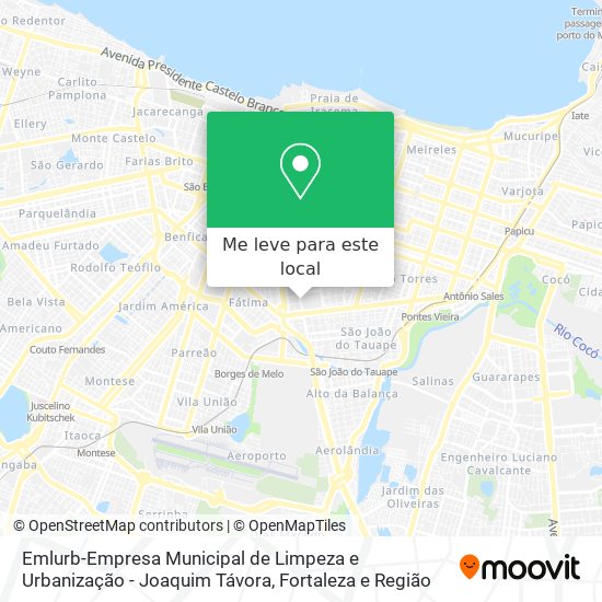 Emlurb-Empresa Municipal de Limpeza e Urbanização - Joaquim Távora mapa