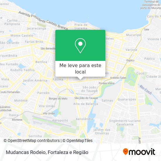 Mudancas Rodeio mapa