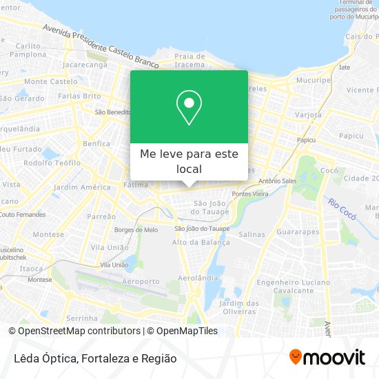 Lêda Óptica mapa