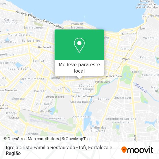 Igreja Cristã Família Restaurada - Icfr mapa