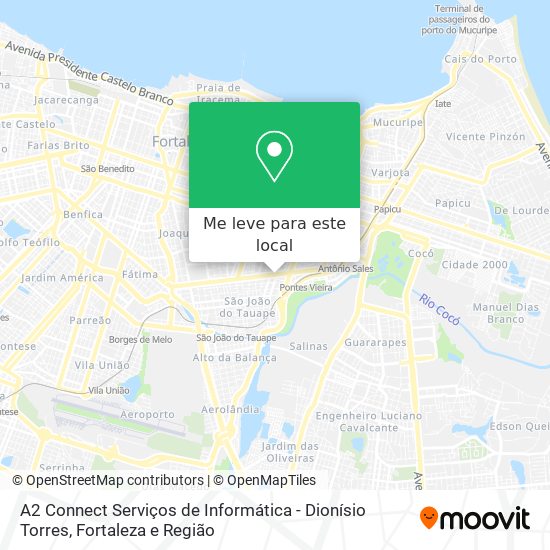 A2 Connect Serviços de Informática - Dionísio Torres mapa