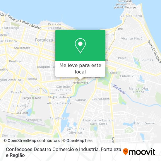 Confeccoes Dcastro Comercio e Industria mapa