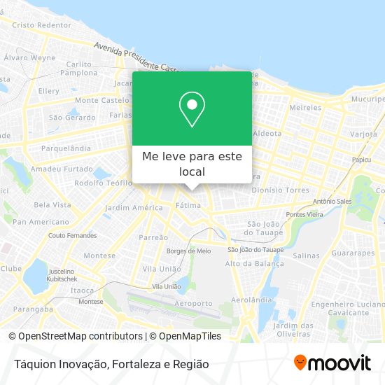Táquion Inovação mapa