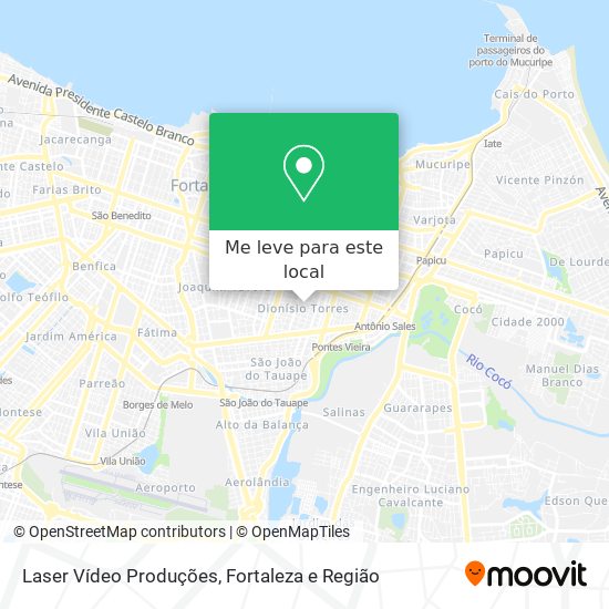 Laser Vídeo Produções mapa