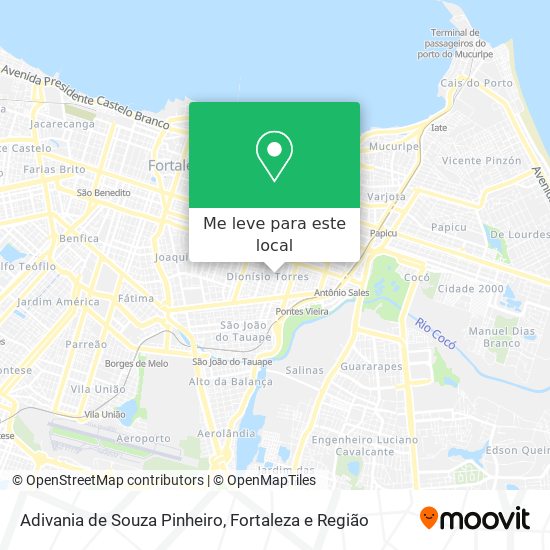 Adivania de Souza Pinheiro mapa