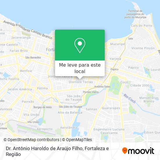 Dr. Antônio Haroldo de Araújo Filho mapa