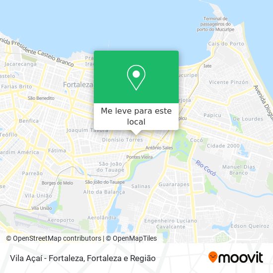 Vila Açaí - Fortaleza mapa