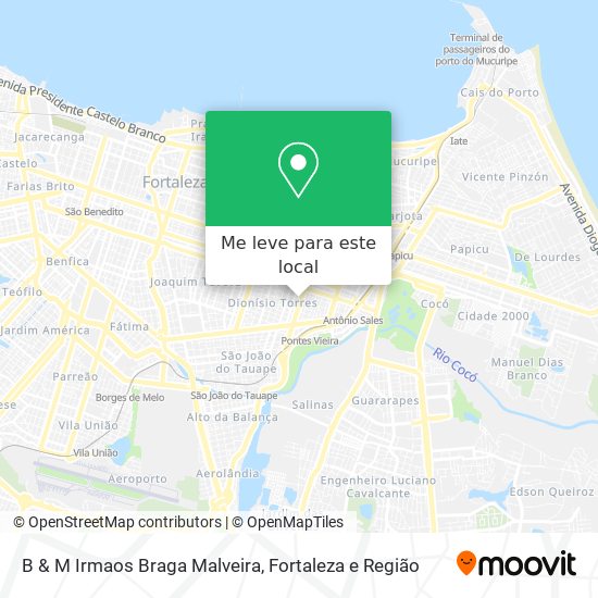 B & M Irmaos Braga Malveira mapa