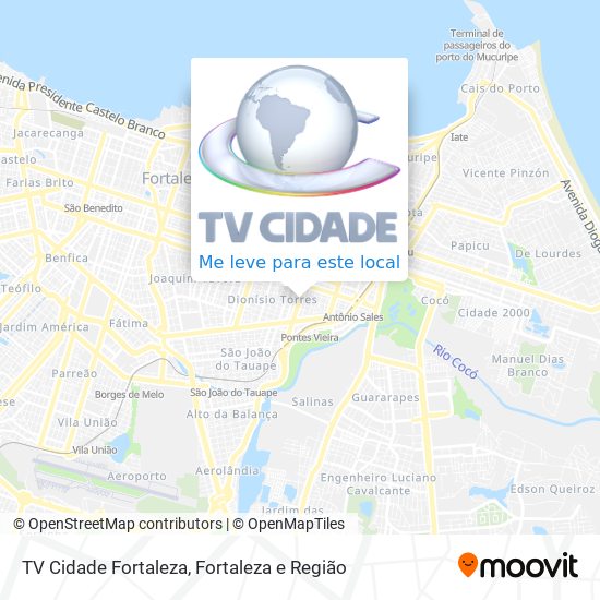 TV Cidade Fortaleza mapa