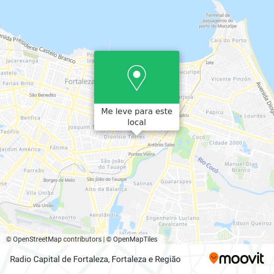 Radio Capital de Fortaleza mapa