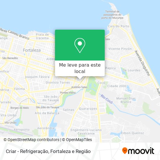 Criar - Refrigeração mapa