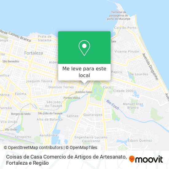 Coisas de Casa Comercio de Artigos de Artesanato mapa