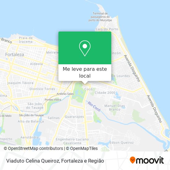 Viaduto Celina Queiroz mapa