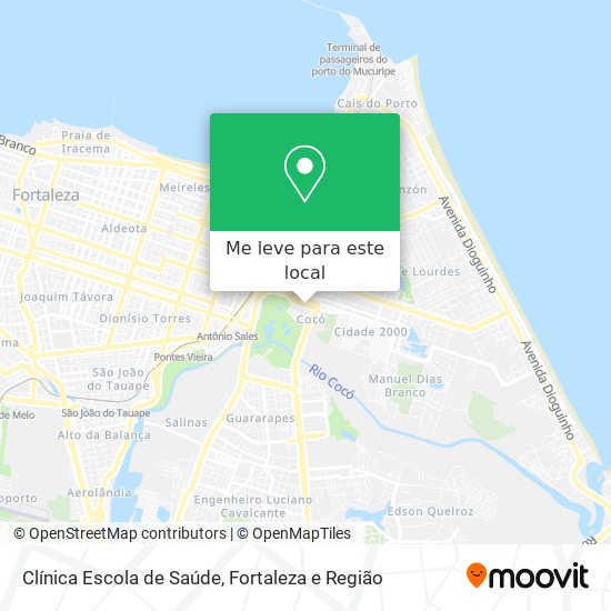 Clínica Escola de Saúde mapa