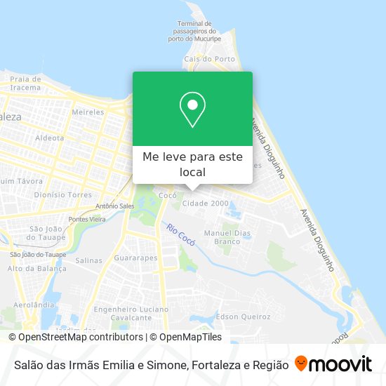 Salão das Irmãs Emilia e Simone mapa