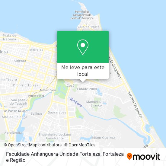 Faculdade Anhanguera-Unidade Fortaleza mapa