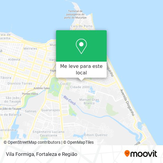 Vila Formiga mapa