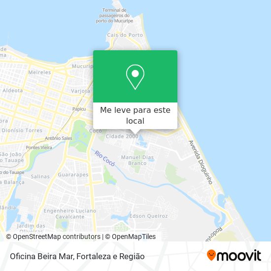 Oficina Beira Mar mapa