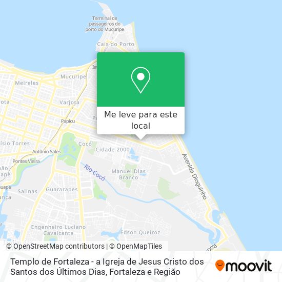 Templo de Fortaleza - a Igreja de Jesus Cristo dos Santos dos Últimos Dias mapa