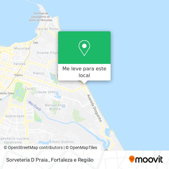 Sorveteria D Praia. mapa