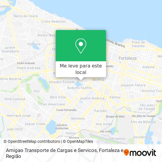 Amigao Transporte de Cargas e Servicos mapa