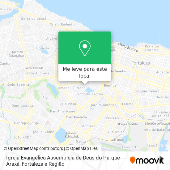 Igreja Evangélica Assembléia de Deus do Parque Araxá mapa