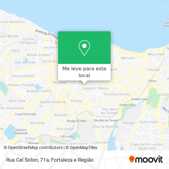 Rua Cel Solon, 71a mapa