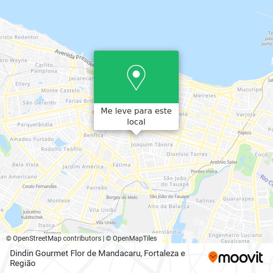 Dindin Gourmet Flor de Mandacaru mapa