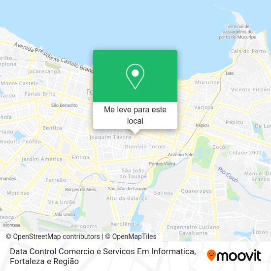 Data Control Comercio e Servicos Em Informatica mapa