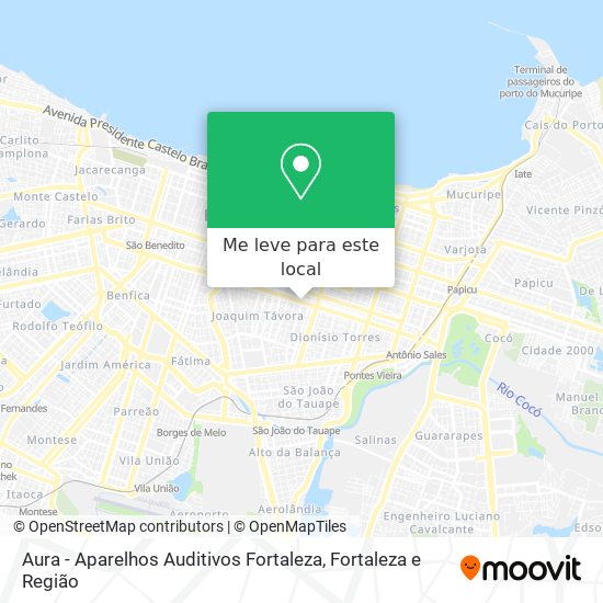 Aura - Aparelhos Auditivos Fortaleza mapa