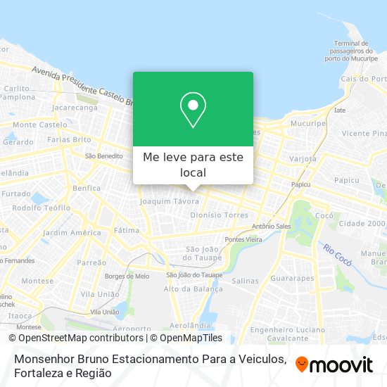Monsenhor Bruno Estacionamento Para a Veiculos mapa
