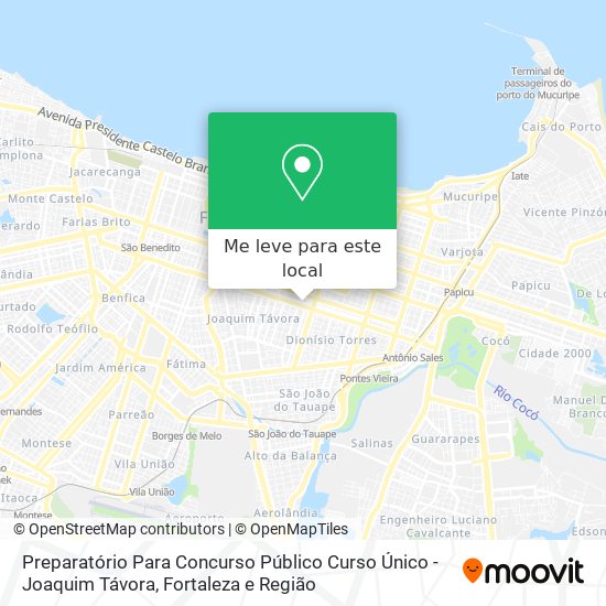 Preparatório Para Concurso Público Curso Único - Joaquim Távora mapa