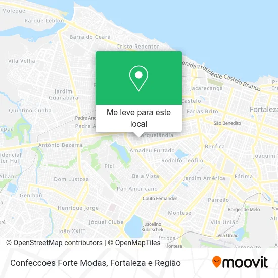 Confeccoes Forte Modas mapa