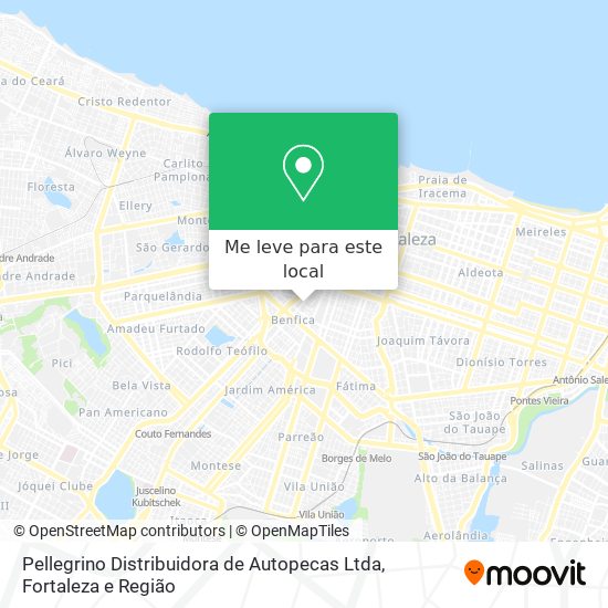 Pellegrino Distribuidora de Autopecas Ltda mapa
