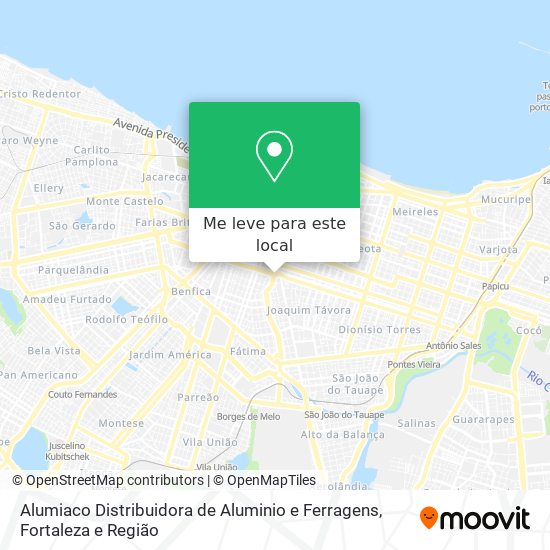 Alumiaco Distribuidora de Aluminio e Ferragens mapa