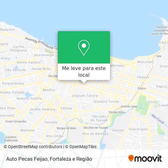 Auto Pecas Feijao mapa