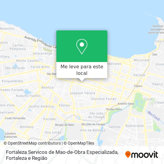 Fortaleza Servicos de Mao-de-Obra Especializada mapa