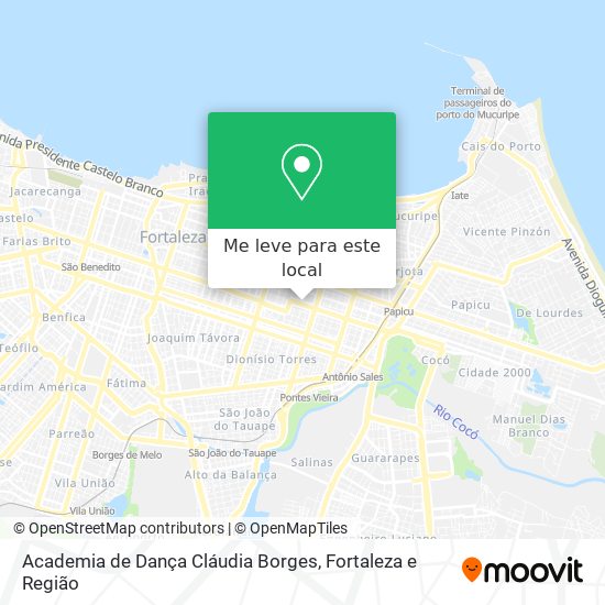 Academia de Dança Cláudia Borges mapa