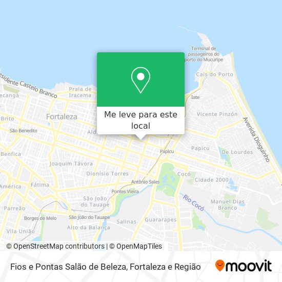 Fios e Pontas Salão de Beleza mapa