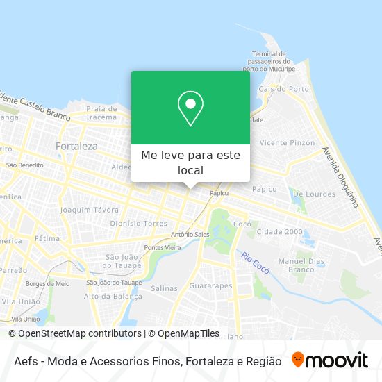 Aefs - Moda e Acessorios Finos mapa