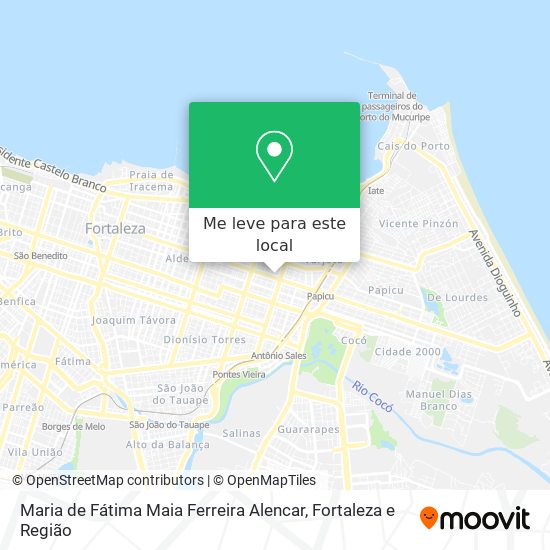 Maria de Fátima Maia Ferreira Alencar mapa