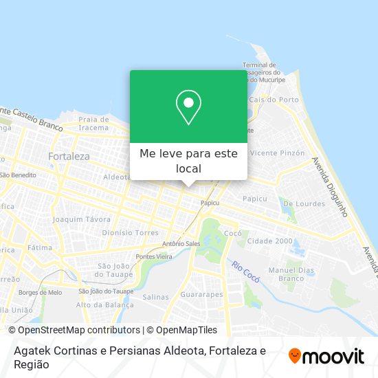 Agatek Cortinas e Persianas Aldeota mapa