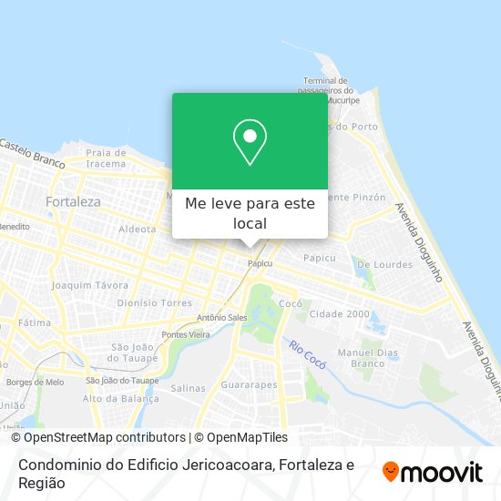 Condominio do Edificio Jericoacoara mapa