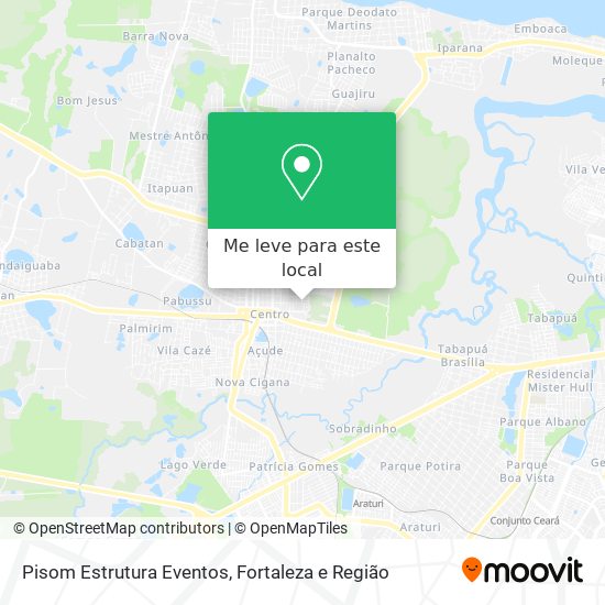 Pisom Estrutura Eventos mapa