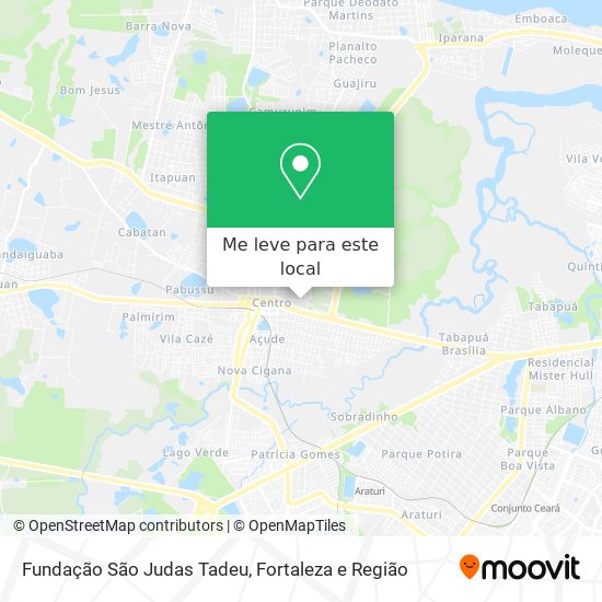 Fundação São Judas Tadeu mapa