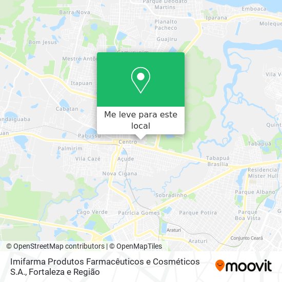 Imifarma Produtos Farmacêuticos e Cosméticos S.A. mapa