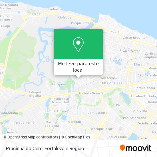 Pracinha do Cere mapa